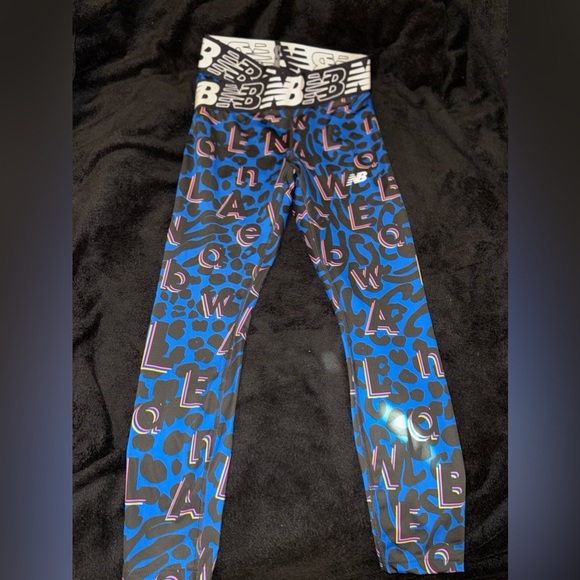 New Balance Relentless Crossover Printed High-Rise Tight Serene-Blue size Small - Picture 3 of 13